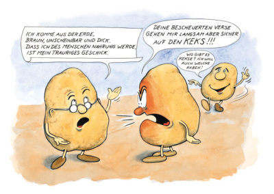 Der Kartoffelpoet Cartoon